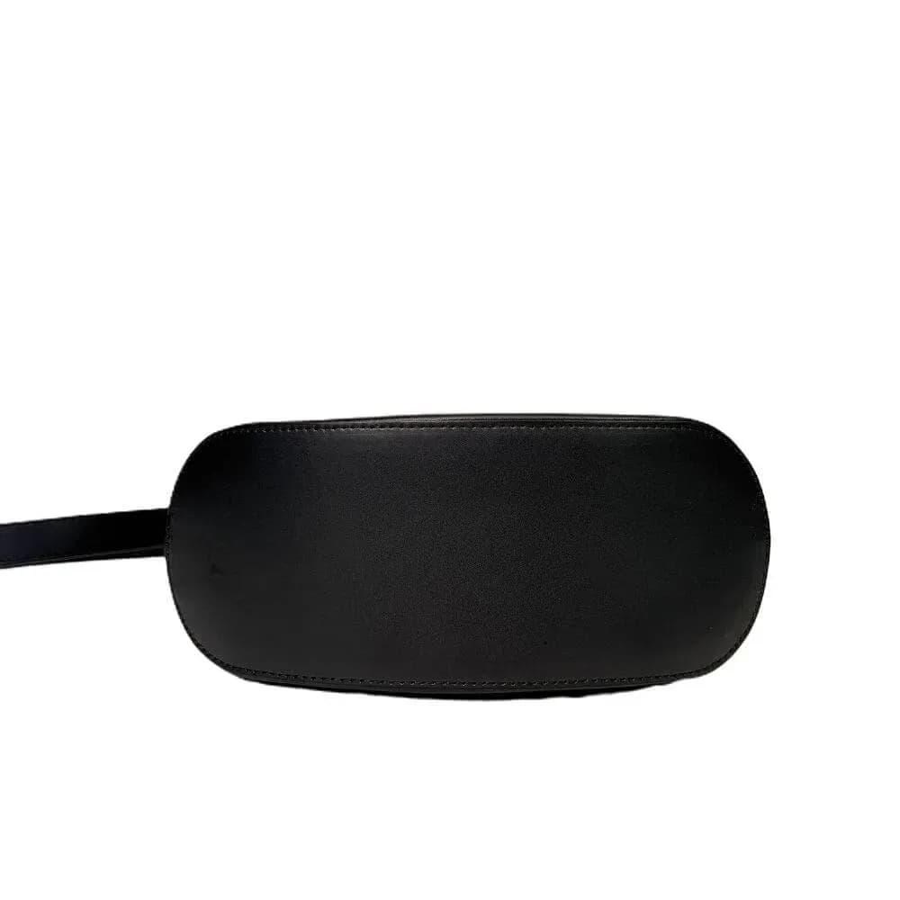 Kožená Italská kabelka Toskana černá