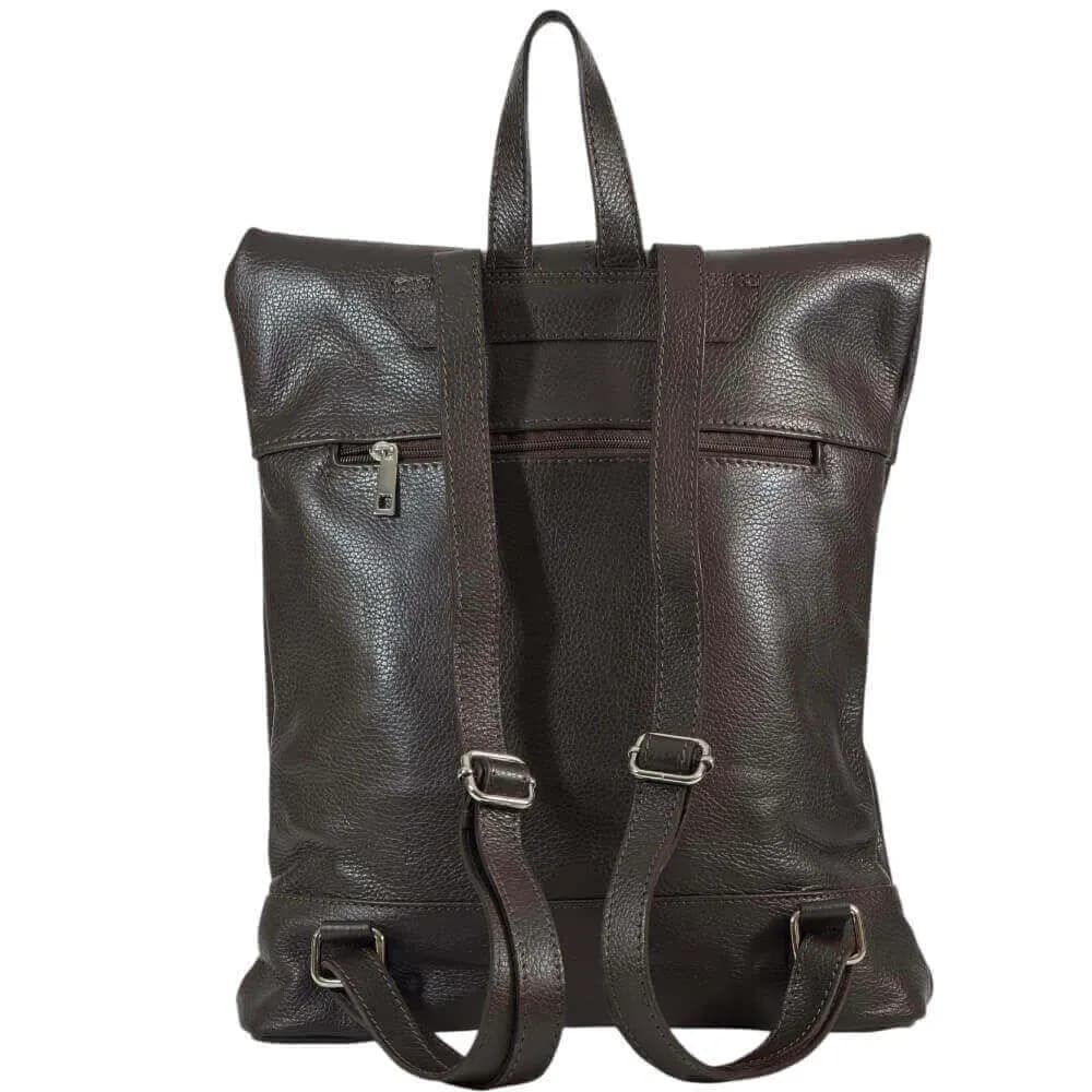 Kožený batoh Milano tmavě hnědý