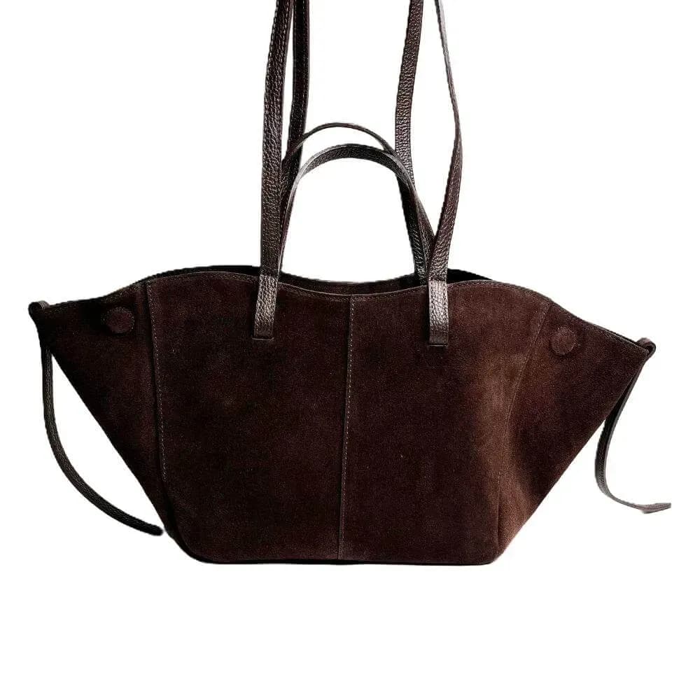 Kožená Italská kabelka Pavolina tmavé hnědá