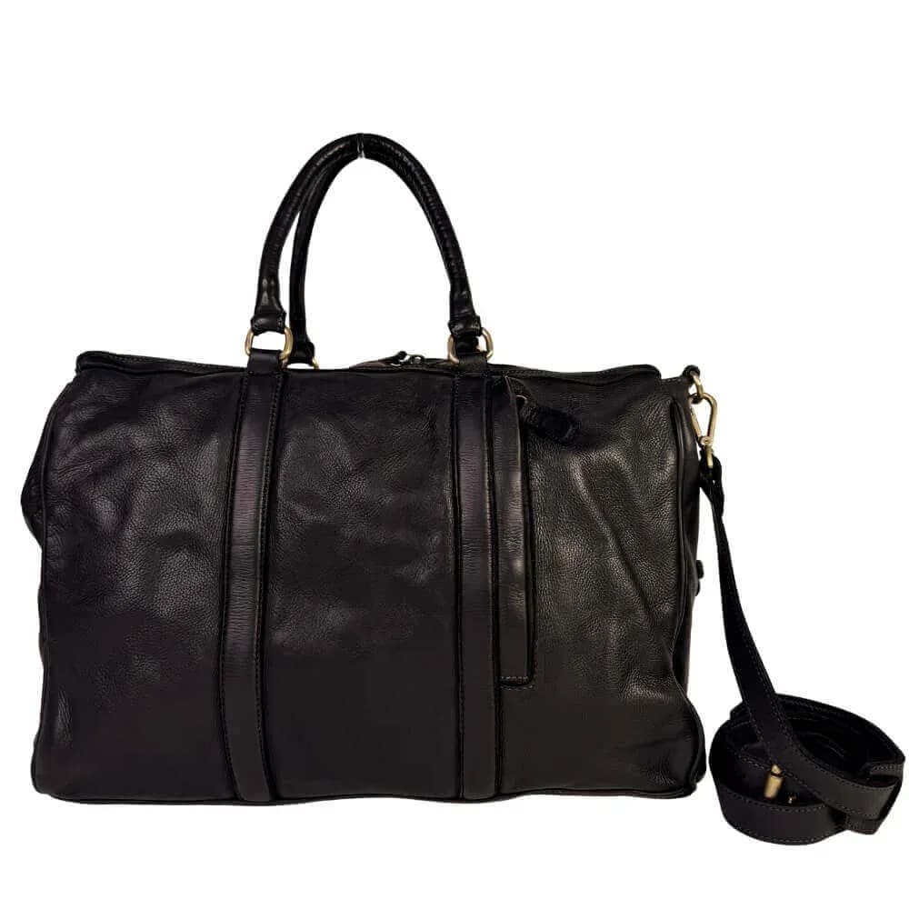 Kožená cestovní taška Avento černá